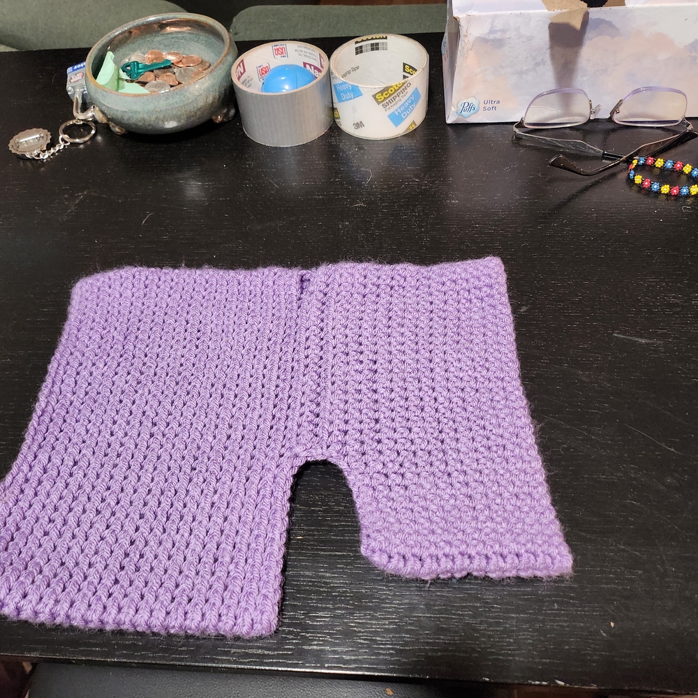 Lilac (#2) Knit DOG SWEATER-- EASY ON/ EASY CARE
